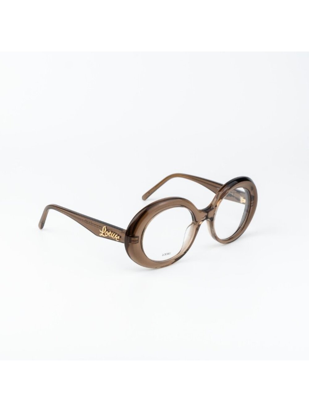 Loewe Women Sunglasses Brown Demo Round LW50046I CURVY 045 NEW AUTHENTIC